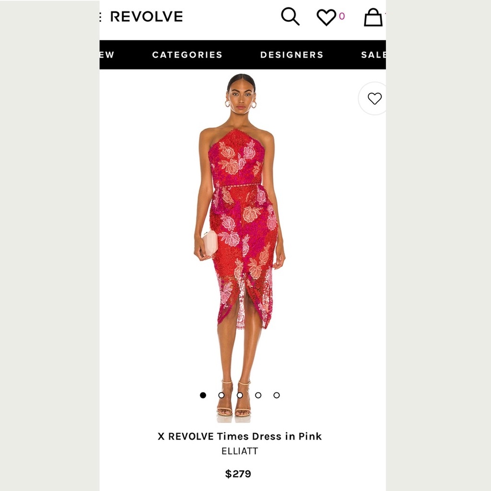 ELLIATT x REVOLVE Times Dress in Pink size Medium